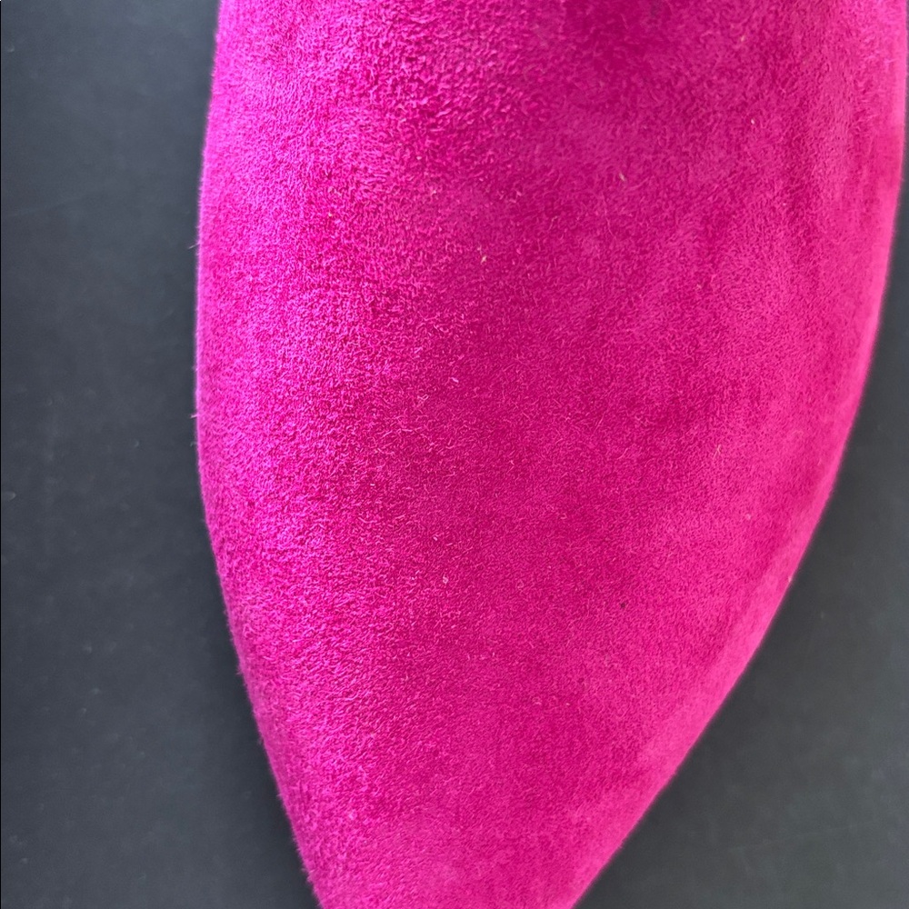 Rebecca Minkoff Fuchsia Suede Mules - Picture 2 of 7